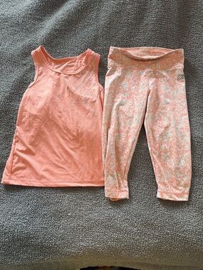 Marika Coral and Aqua Floral Activewear Fabric